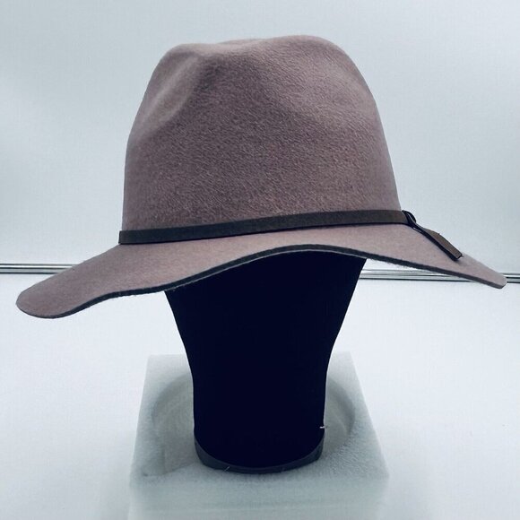 NWOT HOUSE OF HARLOW 1960 Mauve Purple Wool Felt Fedora Pinch Hat, One Size - Picture 1 of 8